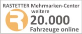 Rastetter Mehrmarken-Center - 20.000 Fahrzeuge online
