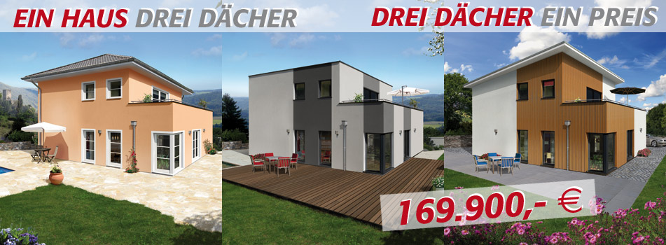 Haus Passau - Ein Haus. Drei D&auml;cher. Drei D&auml;cher. Ein Preis.