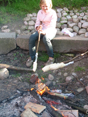 Bild an der Feuerstelle